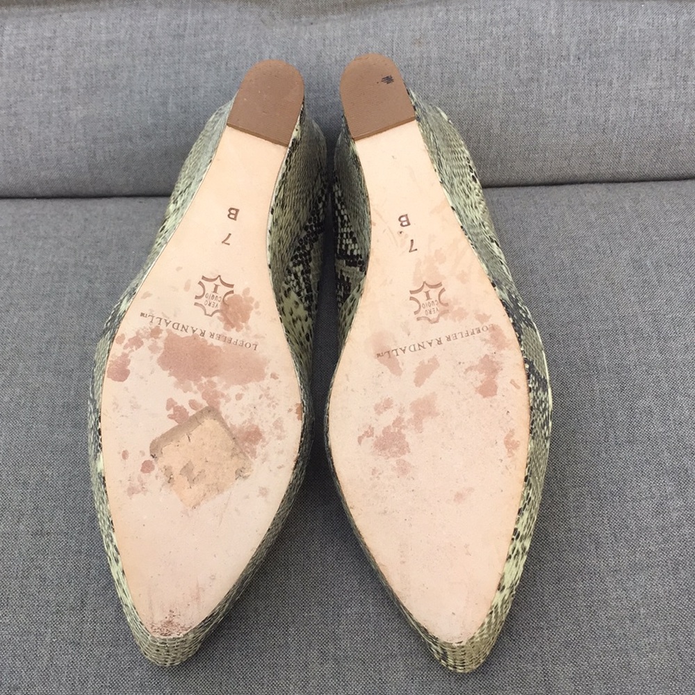 LOEFFLER RANDALL Closed Toe Python Platform Wedge - Picture 10 of 11